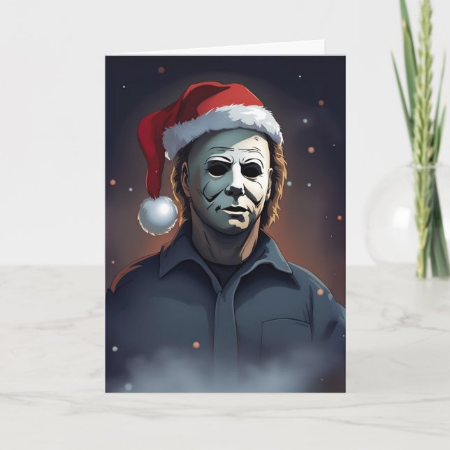Spooky Horror Film Xmas Card (Front)