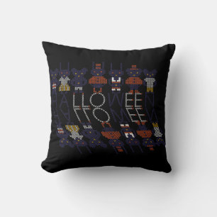 Spooky Horror Stick Cross Halloween Monsters Cushion