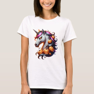 🦄🎃 Spooky Horse Women’s Halloween Shirt 👻✨