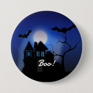 Spooky House, Boo! 7.5 Cm Round Badge