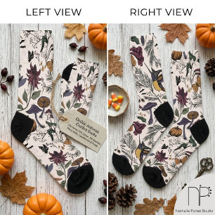 Spooky Hummingbird Garden Socks