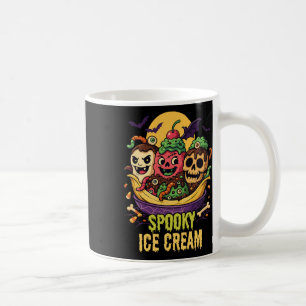 Spooky Ice Cream Dessert Halloween Design Coffee Mug