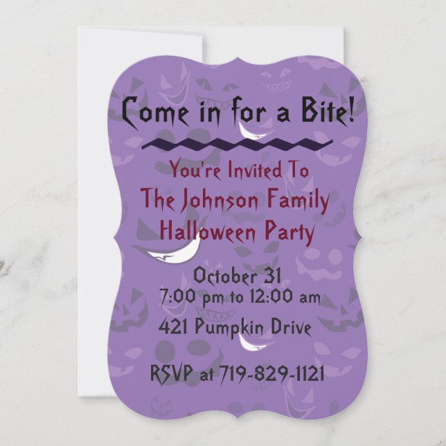 Spooky Invitation (Front)