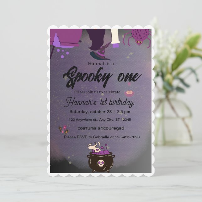 Spooky Invitation (Standing Front)