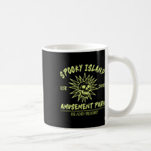 Spooky Island Est 2002 Amusement Park Skull Hallow Coffee Mug