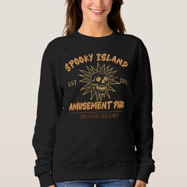 Spooky island - summer halloween sweatshirt (Front)