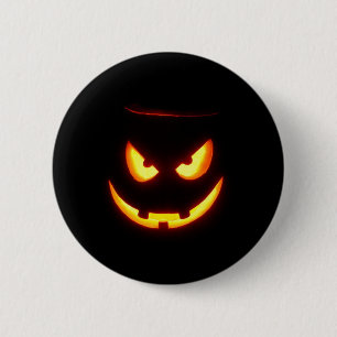 Spooky Jack O Lantern 6 Cm Round Badge