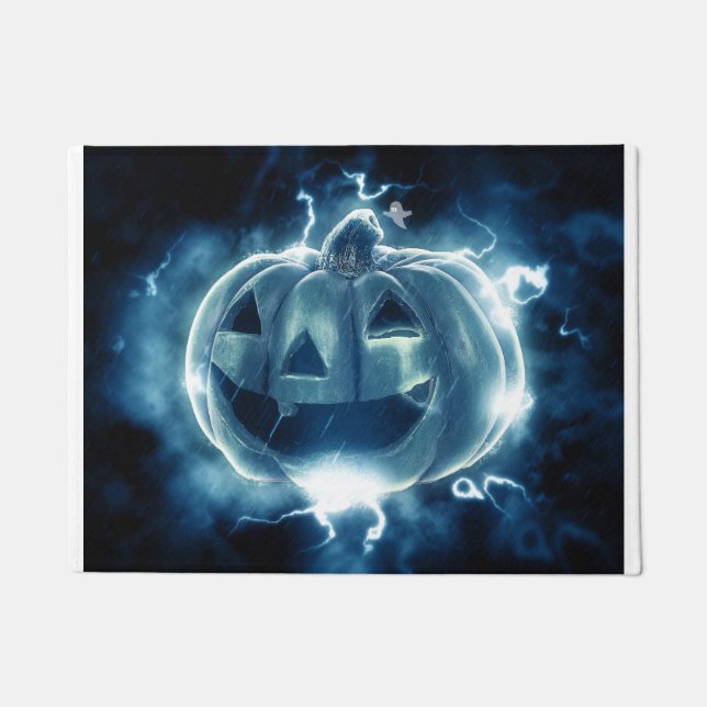 Spooky Jack-o-Lantern Doormat (Front)