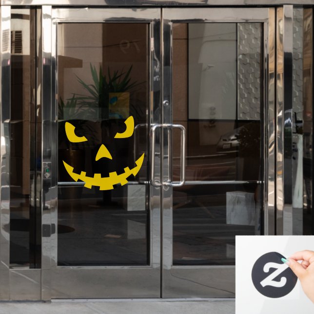 Spooky Jack-o-lantern Face (Office Door)