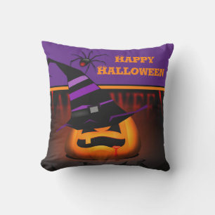 Spooky Jack O' Lantern Halloween  Cushion