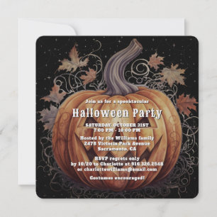Spooky Jack O’Lantern Halloween Party Invitation