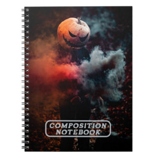 Spooky Jack-o-lantern Pumpkin Head Notebook