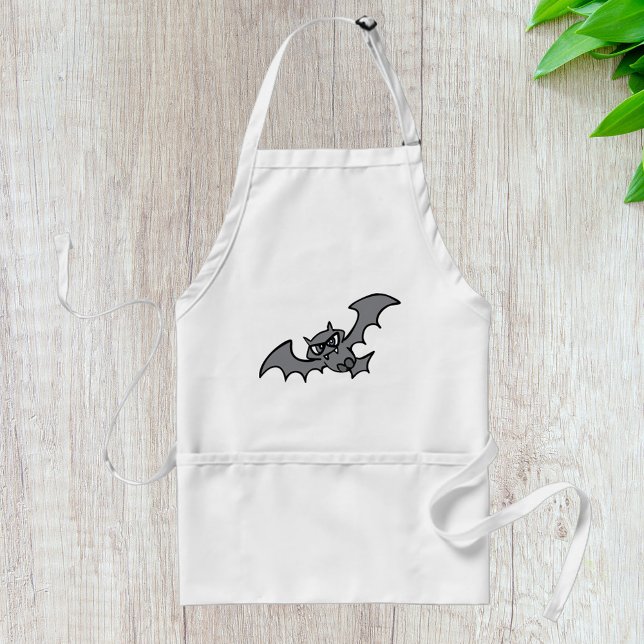 Spooky Kawaii Evil Vampire Bat Standard Apron (Creator Uploaded)