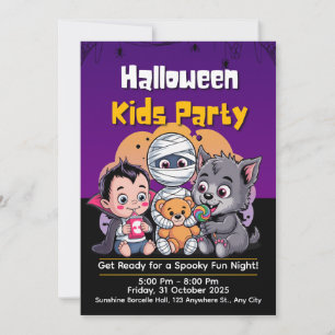 Spooky Kids Halloween Party Invitation
