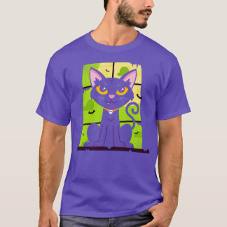 Spooky Kitten Window T-Shirt