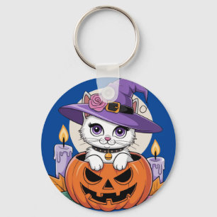 Spooky Kitty Key Ring