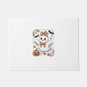 Spooky Lace Ghost Halloween Doormat