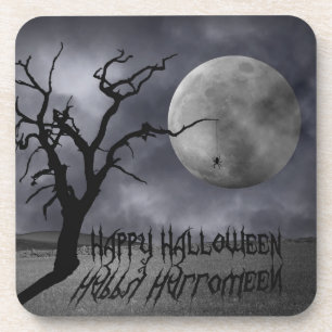 Spooky Landscape Halloween Coaster