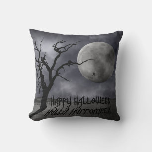 Spooky Landscape Halloween Cushion