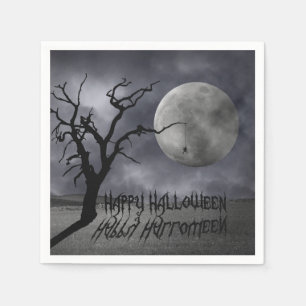 Spooky Landscape Halloween Napkin