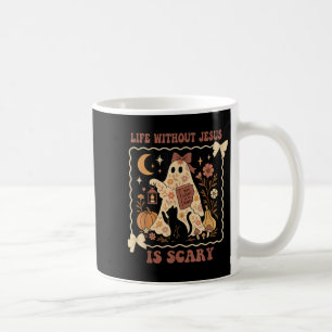 Spooky Life Is Scary Without Jesus Christian Hallo Coffee Mug