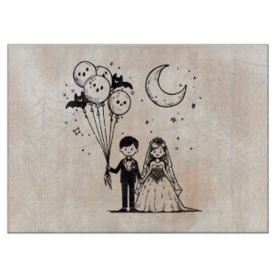 Spooky Little Couple Cutting Board
