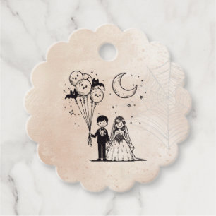 Spooky Little Couple Favour Tags