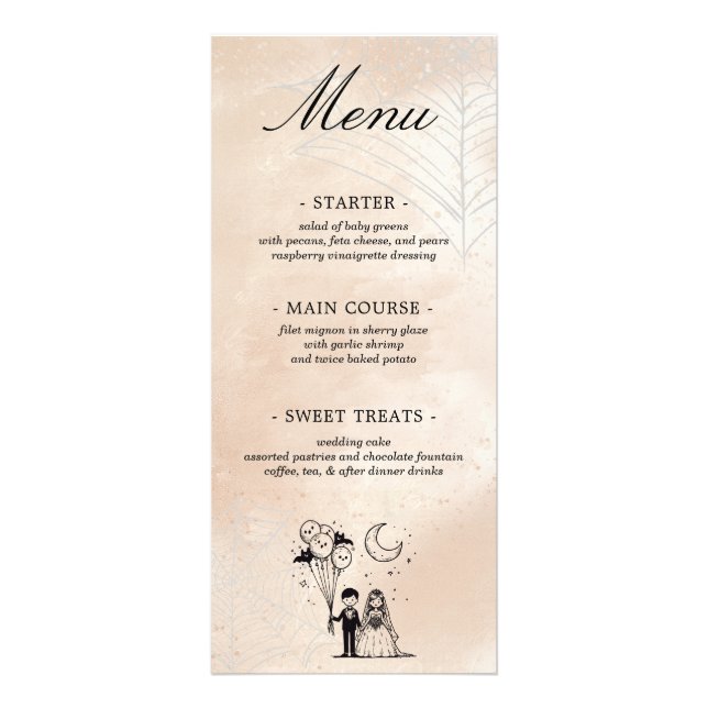 Spooky Little Couple Menu (Front)