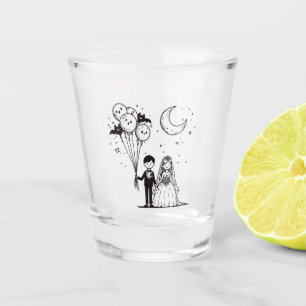 Spooky Little Couple Shot Glass