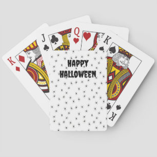 Spooky Little Spiders All Over Halloween Playing Cards