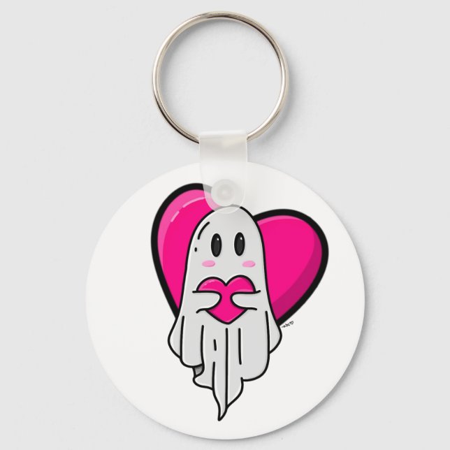 Spooky Love Ghost Key Ring (Front)