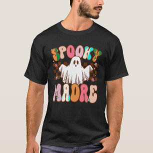 Spooky Madre Halloween Mum Ghost Costume Retro Gro T-Shirt