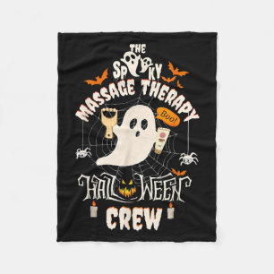 Spooky Mage Therapist Halloween Crew Lmt Therapy M Fleece Blanket