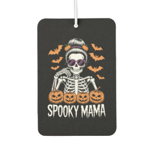 Spooky Mama Cool Halloween Skeleton Car Air Freshener