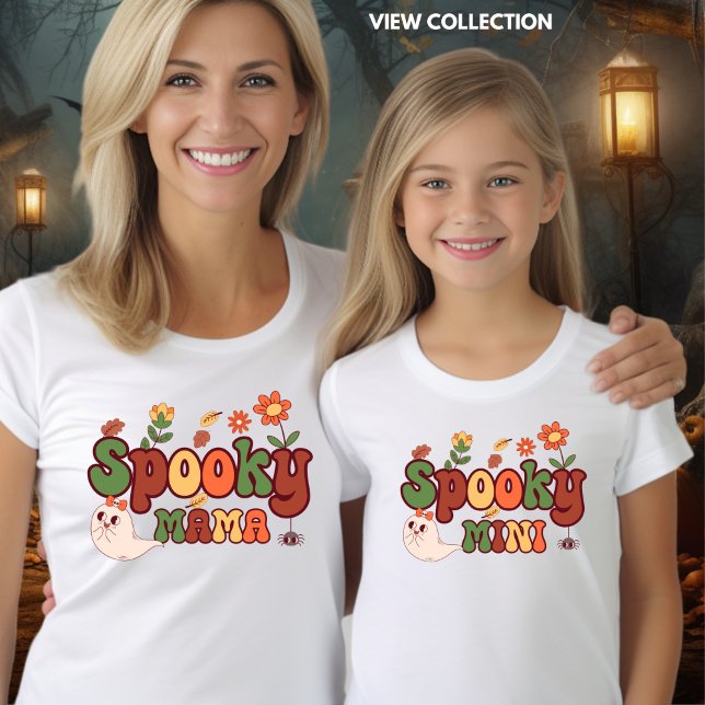 Spooky Mama Halloween Mummy and Me Matching T-Shirt (Creator Uploaded)