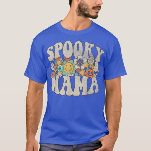 Spooky Mama Matching Retro Halloween Ghost Boo T-Shirt