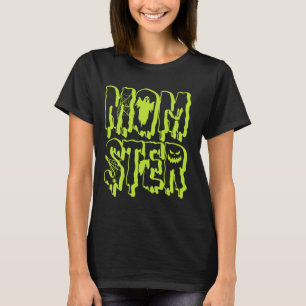 Spooky Mama Momster Funny Ghost Halloween Boujee B T-Shirt