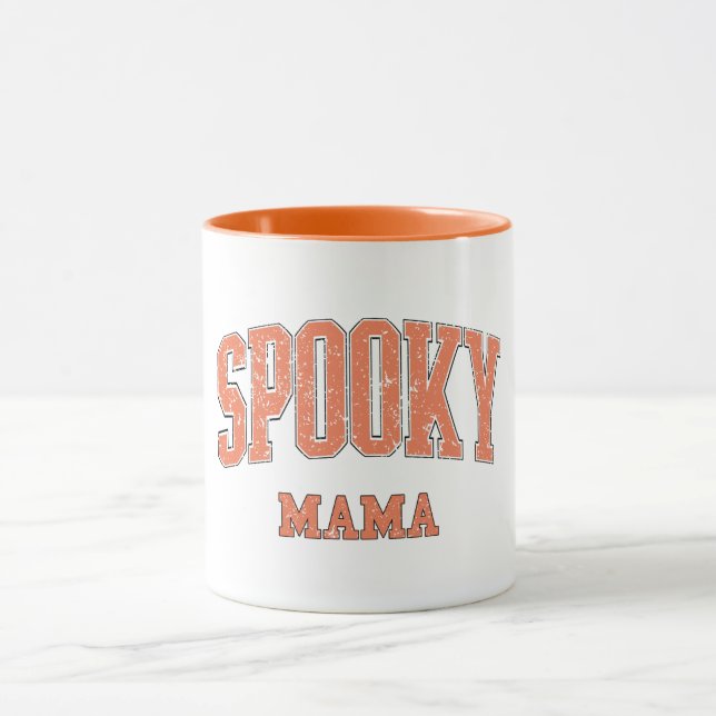 Spooky Mama Retro Halloween  Mug (Center)