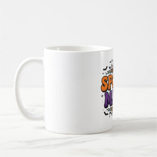 Spooky Mama Retro Halloween Typography Art Coffee Mug