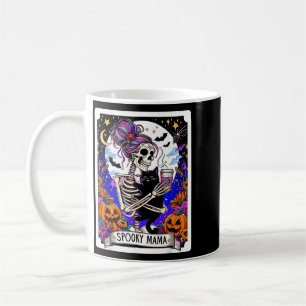 Spooky Mama Tarot Card Halloween Mum Skull Mama Coffee Mug