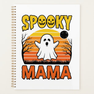 Spooky Mama Vintage Ghost Halloween Shirt Design_1 Planner