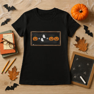 Spooky Math Pumpkin & Ghosts for Math Teachers  T-Shirt
