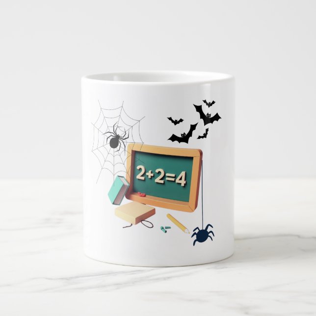 Spooky Math Teacher   Large Coffee Mug (Front)