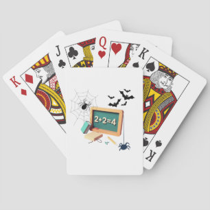 Spooky Math Teacher Playing Cards