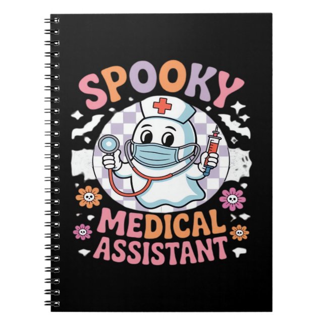 Spooky Medical Assistant Cute Halloween Essential  Notebook (Front)