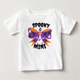 spooky mini coquette bow halloween baby T-Shirt