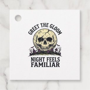 Spooky Moon Skull Halloween Graphic Shirt_1 Favour Tags