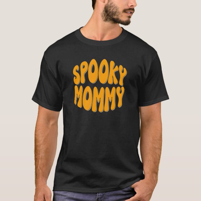 Spooky Mum 70s Hippie T-Shirt (Front)