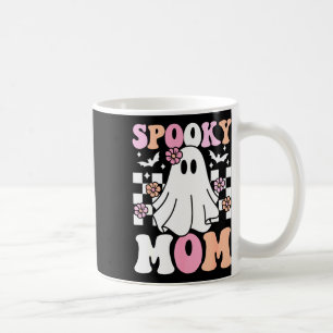 Spooky Mum Halloween Ghost Costume Retro Groovy Coffee Mug