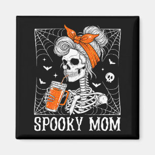 Spooky Mum Vintage Halloween Spooky Mother Magnet